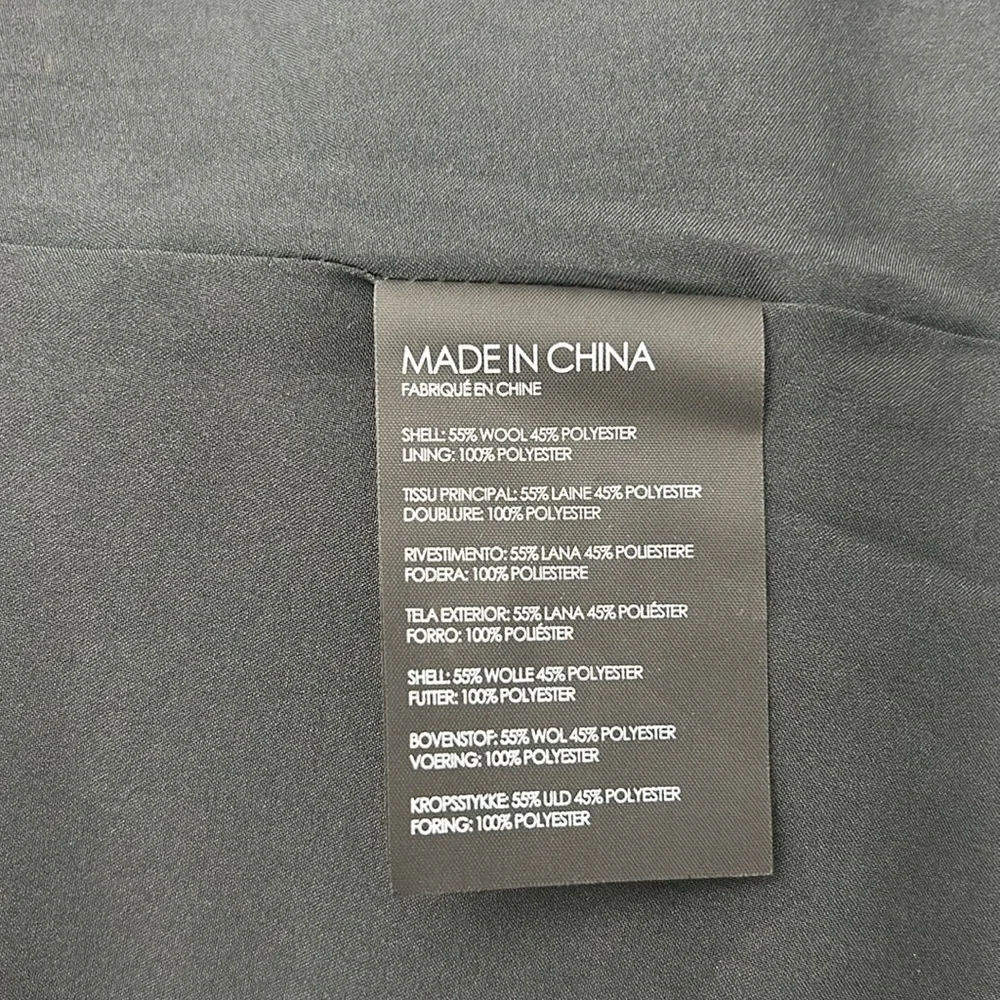 Club Monaco Wool NWT Midi Wrap Skirt Black‎ 10 A Line Quiet Luxury Minimalist